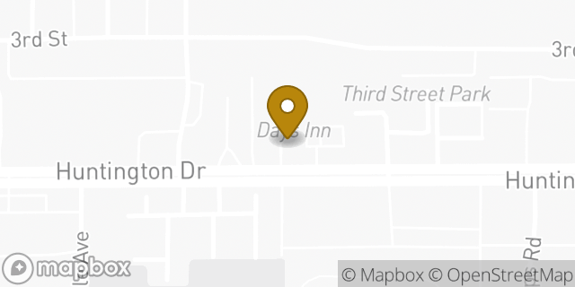 Map showing the location of Days Inn in Duarte, CA 91010