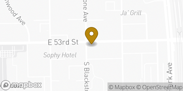 Map showing the location of Bank of America in Chicago, IL 60615