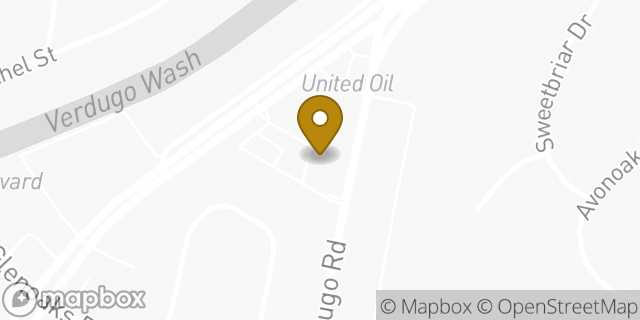 Map showing the location of Baskin-Robbins in Glendale, CA 91206