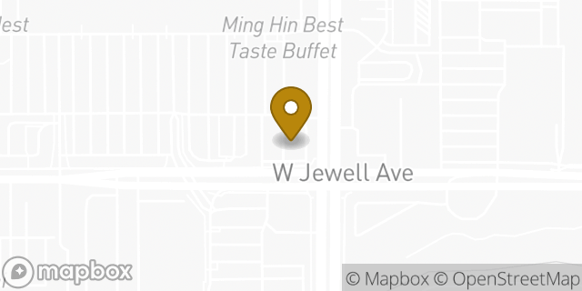 Map showing the location of Starbucks in Lakewood, CO 80232