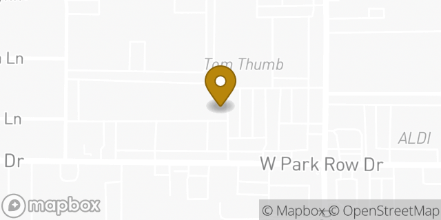 Map showing the location of Papa John's Pizza in Arlington, TX 76013