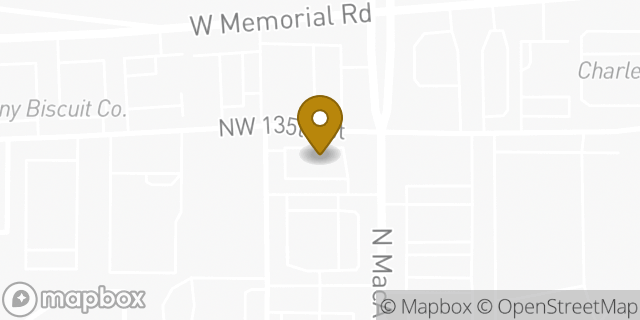 Map showing the location of McDonald's in Oklahoma City, OK 73142