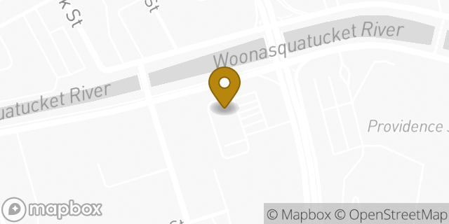 Map showing the location of Amazon Locker - Ruhig in Providence, RI 02903