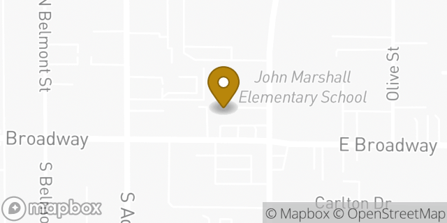 Map showing the location of Amazon Locker - Kickline in Glendale, CA 91205