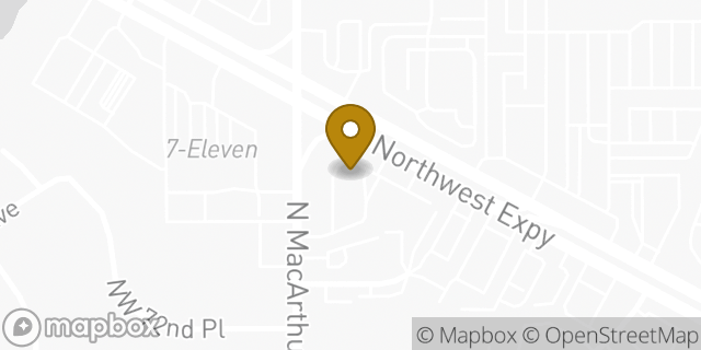 Map showing the location of Starbucks in Warr Acres, OK 73132