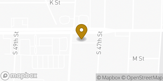 Map showing the location of Dunkin' in Omaha, NE 68117