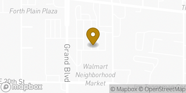 Map showing the location of Walmart in Vancouver, WA 98661