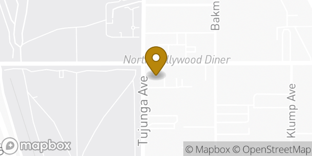 Map showing the location of Amazon Locker - Acacia in North Hollywood, CA 91601