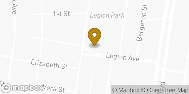 Map showing the location of American Legion in Houma, LA 70364