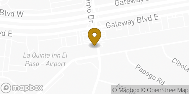 Map showing the location of 7-Eleven in El Paso, TX 79905
