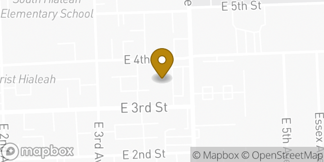 Map showing the location of ATM CVS in Hialeah, FL