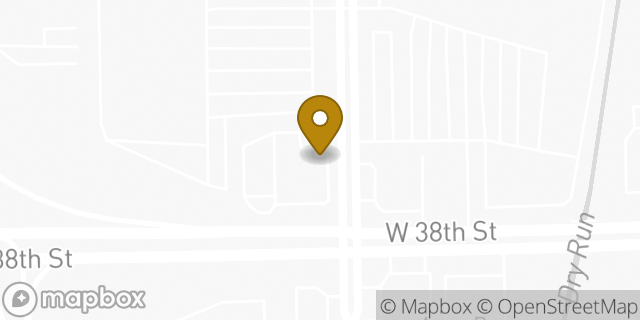 Map showing the location of Subway in Indianapolis, IN 46254