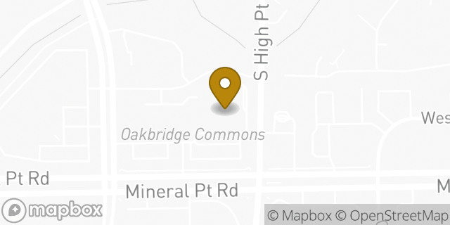 Map showing the location of ATM Walgreens in Madison, WI 53717
