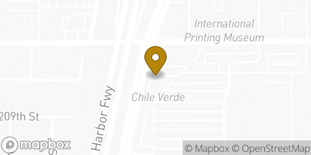 Map showing the location of Starbucks in Carson, CA 90745