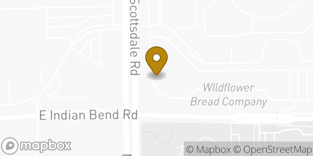 Map showing the location of Starbucks in Scottsdale, AZ 85253