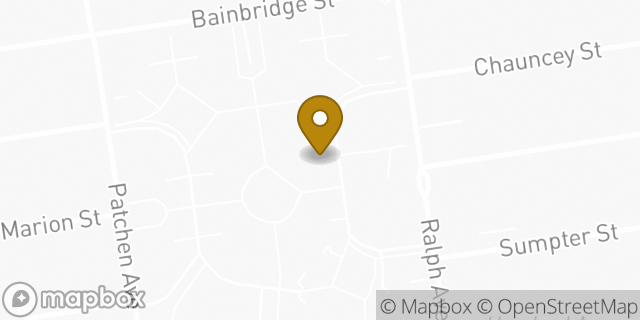 Map showing the location of Amazon Locker - Inocencio in Brooklyn, NY 11233