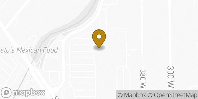 Map showing the location of Starbucks in Provo, UT 84604