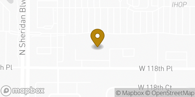 Map showing the location of Staples in Westminster, CO 80020