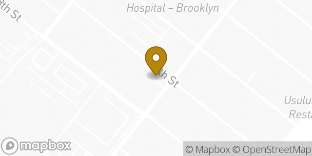 Map showing the location of Dunkin' in Brooklyn, NY 11220