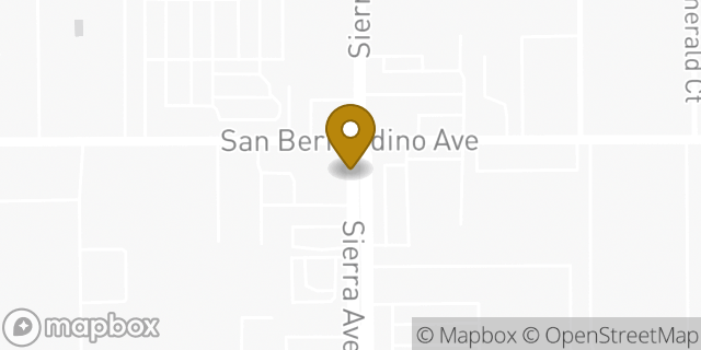 Map showing the location of Hertz Car Rental - Fontana - Sierra Avenue HLE in Fontana, CA 92335