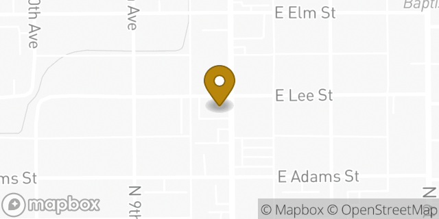 Map showing the location of Enterprise Rent-A-Car in Tucson, AZ 85705