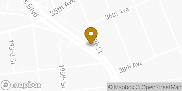 Map showing the location of Dunkin' in Flushing, NY 11358