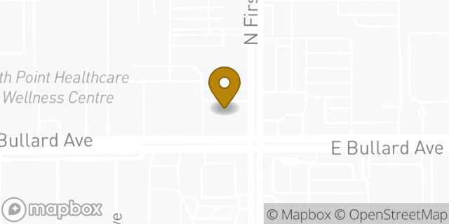 Map showing the location of Citibank in Fresno, CA 93710