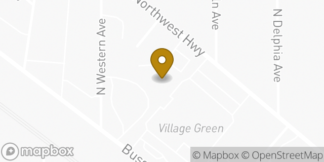 Map showing the location of Amazon Locker - Greens in Park Ridge, IL 60068