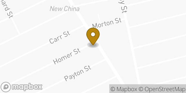 Map showing the location of Amazon Locker - Iridescence in Providence, RI 02905