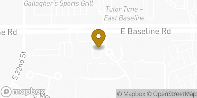 Map showing the location of Dunkin' in Phoenix, AZ 85042