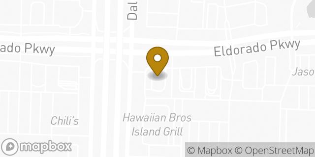 Map showing the location of Whataburger in Frisco, TX 75033