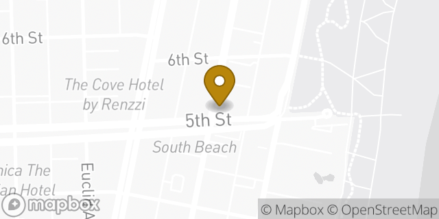 Map showing the location of Walgreens in Miami Beach, FL 33139