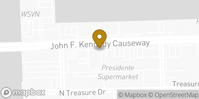 Map showing the location of Subway in North Bay Village, FL 33141
