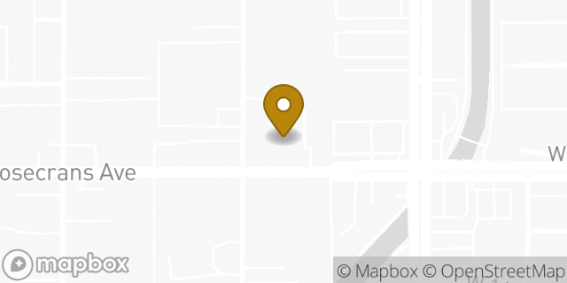 Map showing the location of Budget in Hawthorne, CA 90250