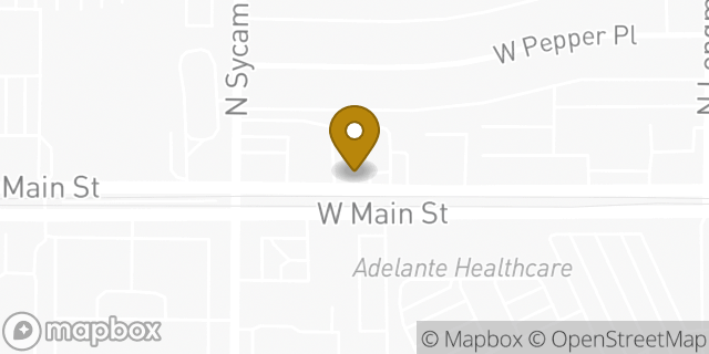 Map showing the location of Budget Truck Rental in Mesa, AZ 85201