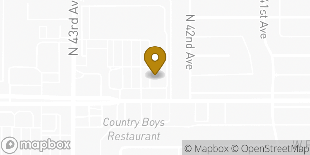 Map showing the location of The UPS Store in Phoenix, AZ 85019