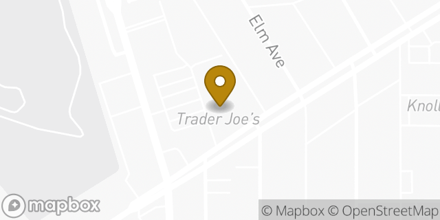 Map showing the location of Trader Joe's in Long Beach, CA 90807