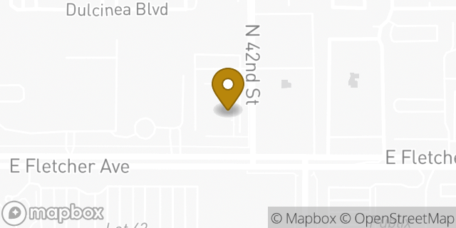 Map showing the location of The Church of Jesus Christ of Latter-day Saints in Tampa, FL 33613