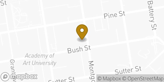 Map showing the location of Peet's Coffee in San Francisco, CA 94104