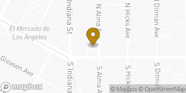 Map showing the location of Amazon Locker - Lucky in Los Angeles, CA 90063
