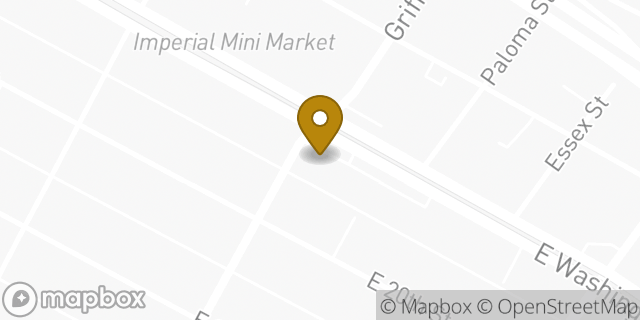Map showing the location of AutoZone in Los Angeles, CA 90021