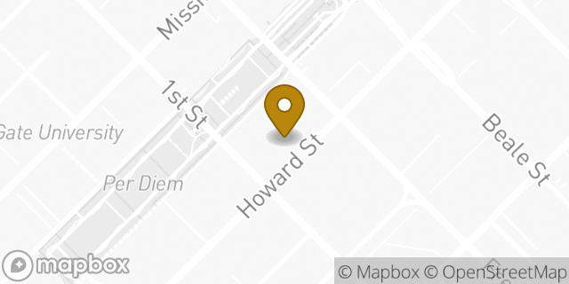 Map showing the location of Chipotle Mexican Grill in San Francisco, CA 94105