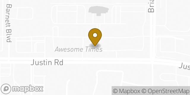 Map showing the location of Baskin-Robbins in Highland Village, TX 75077
