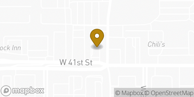 Map showing the location of McDonald's in Sioux Falls, SD 57106