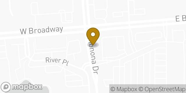 Map showing the location of Papa Johns Pizza in Monona, WI 53716