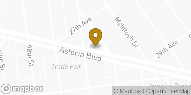 Map showing the location of Dunkin' in East Elmhurst, NY 11369