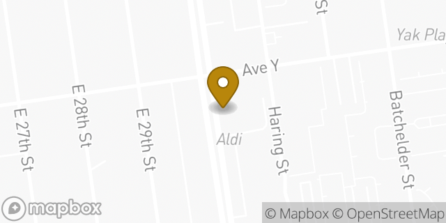Map showing the location of Aldi in Brooklyn, NY 11235