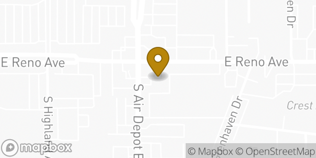Map showing the location of Amazon Locker - Geno in Midwest City, OK 73110