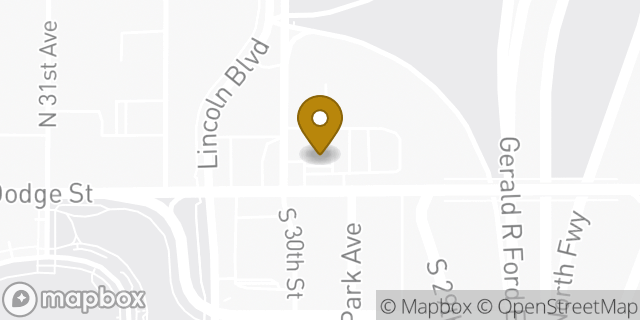 Map showing the location of ATM Casey's in Omaha, NE 68131