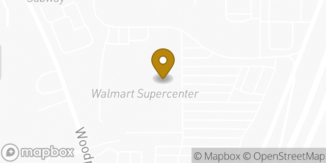 Map showing the location of Walmart in Bedford, TX 76021